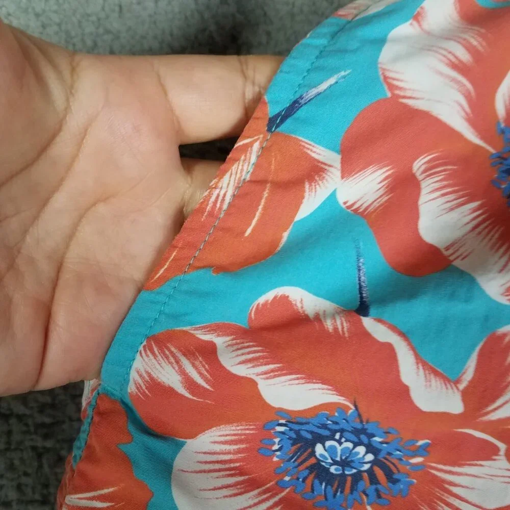 Bonobos Swim Trunks Shorts Adult 33 Floral Hawaiian Brief Lined 6.5